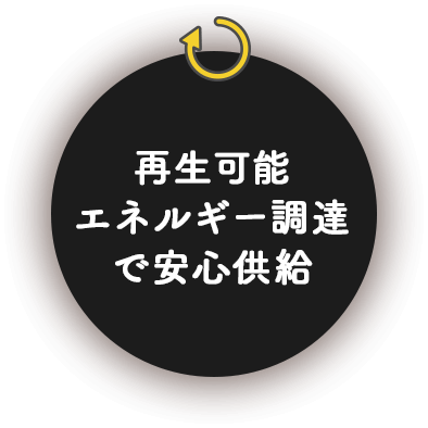 再生可能エネルギー調達で安心供給