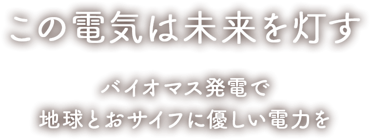 この電気は未来を灯す